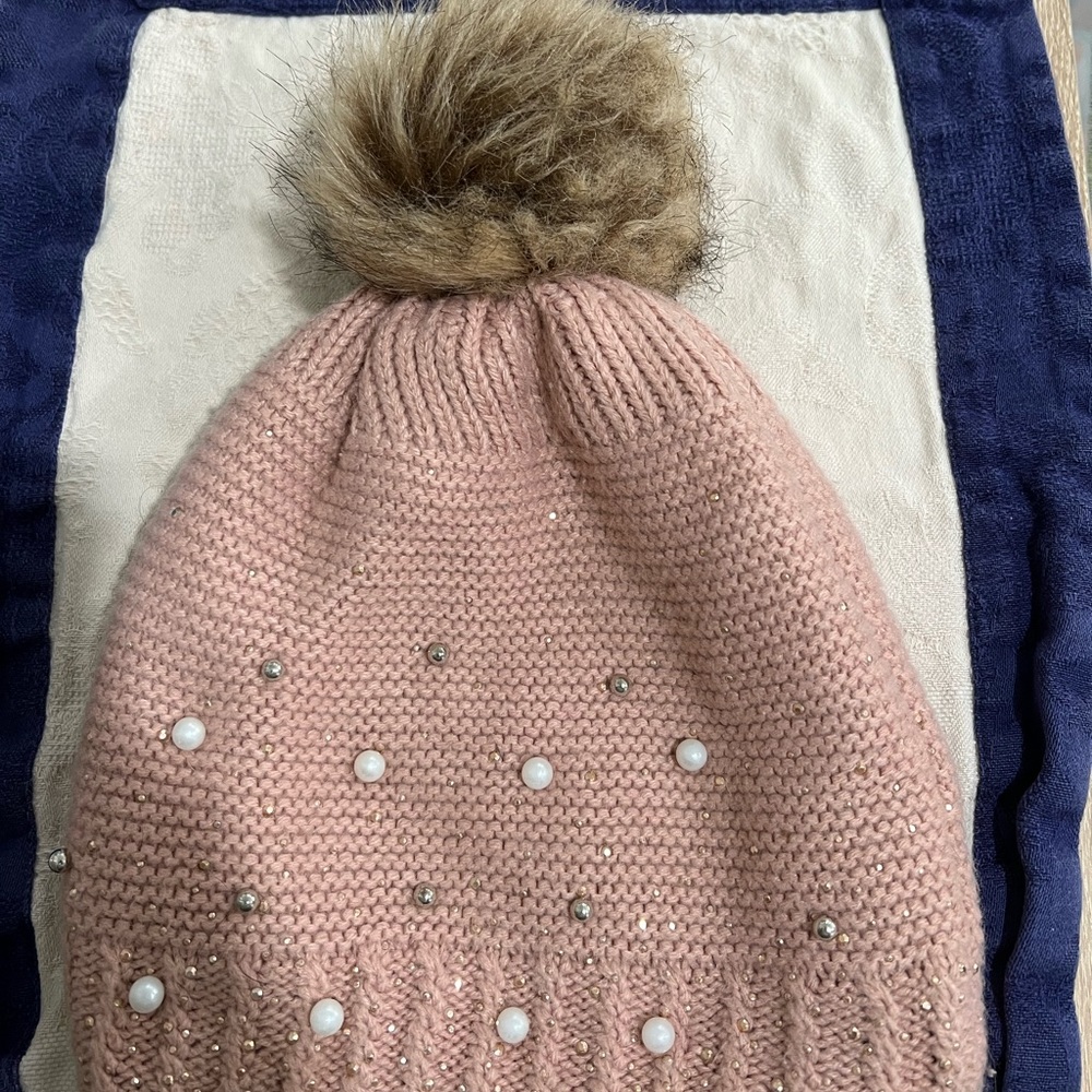 Winter hat with faux fur
